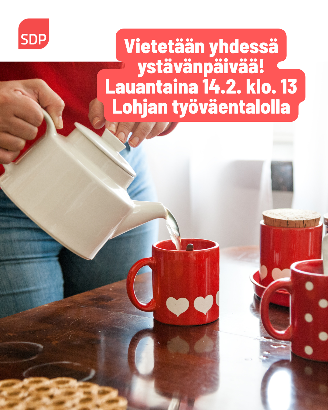 Ystävänpäiväkahvit talolla 14.2. klo.13